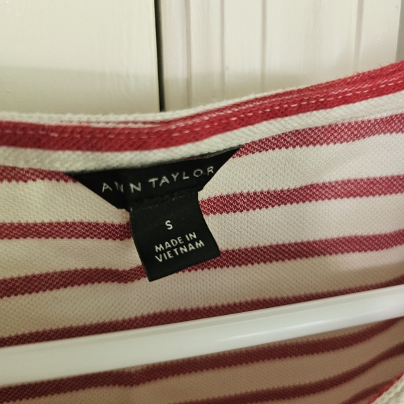 Striped Red and White Women's Top - Picture 5 of 5